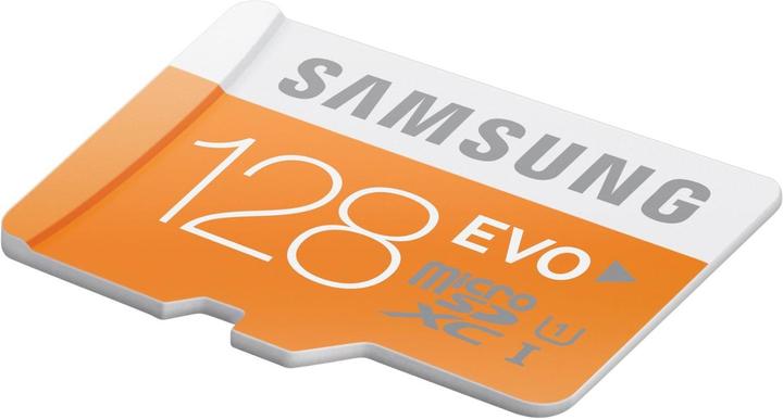 Samsung EVO microSDXC with adapter (128 GB, microSDXC, U1, UHS-I)