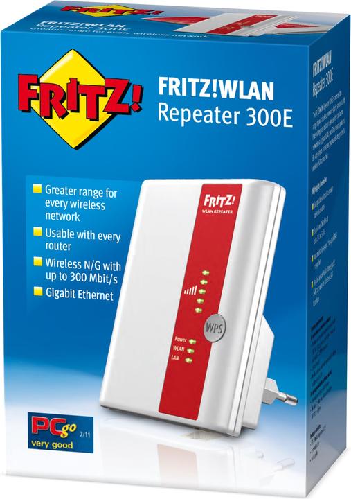 Produktbild AVM FRITZ!WLAN Repeater 300E, International, n300 (300 Mbit/s)