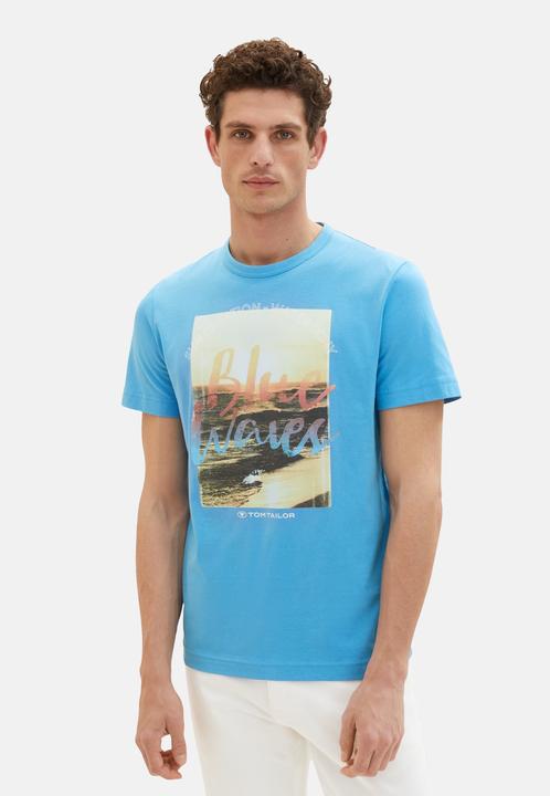 Actual product image Tom Tailor T-Shirt Kurzarmshirt mit Rundhalsausschnitt und Foto-Print (XXL)