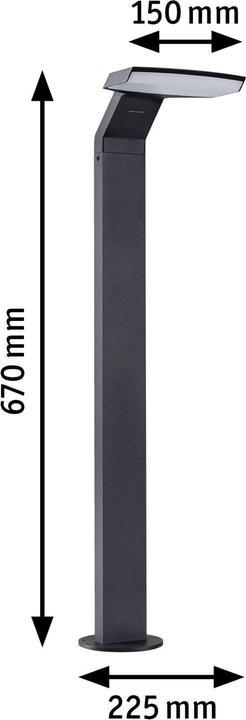 Produktbild Paulmann Outdoor 230V Pollerleuchte Zerena (1100 lm, IP44)
