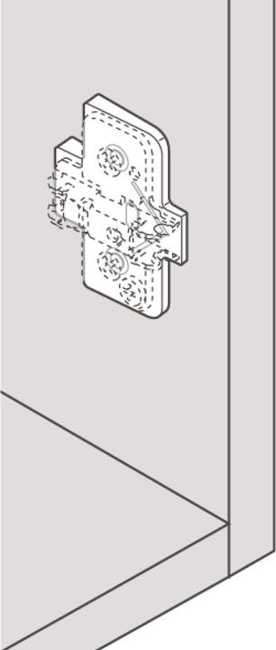 Actual product image Blum Adattatore per basette a croce +5°