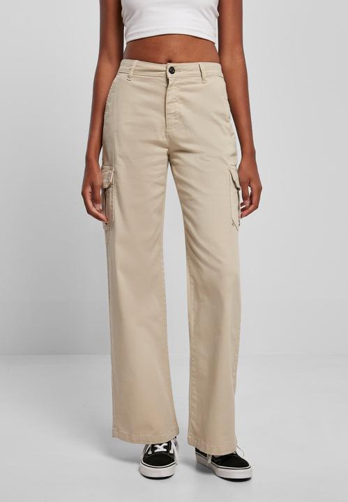 Actual product image Urban Classics Ladies High Waist Straight Cargo Pants (32)