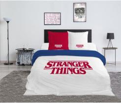 Produktbild NoName STRANGER THINGS - Parure de lit 240x220cm - Logo '100% Coton'