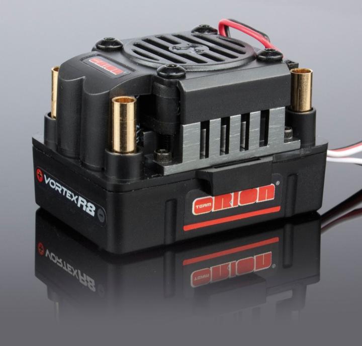 Actual product image Team Orion Vortex R8 Waterproof Brushless ESC (130A/2-4S/Deans)