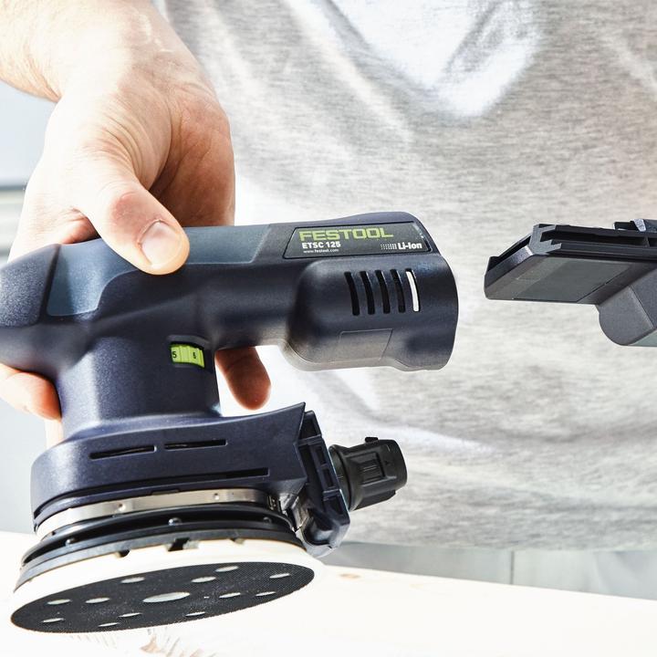 Productafbeelding Festool Excentrische schuurmachine op accu ETSC 125 3.0 I-Plus (Excentrische schuurmachine)