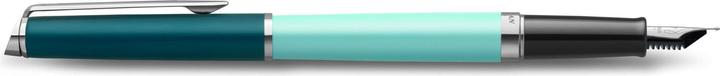 Actual product image Waterman Fountain Pen Hemisphere Colour Blocking Green C.C. M blue gift box (Green, 1 x)