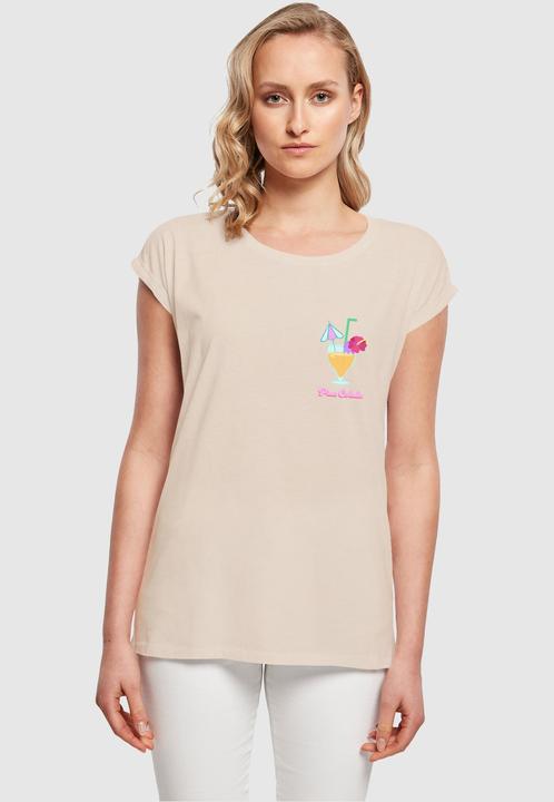 Actual product image Merchcode Ladies Pina Colada Extended Shoulder Tee - 113663 (L)