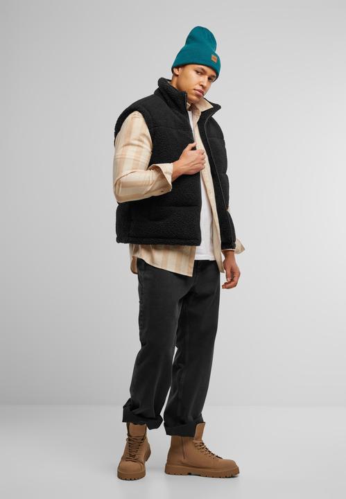 Actual product image Urban Classics Leatherpatch Long Beanie (One size)