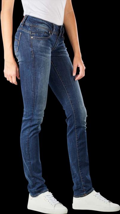 Actual product image G-Star Midge Saddle Mid Straight Jeans Neutro dk aged (W33/L30)