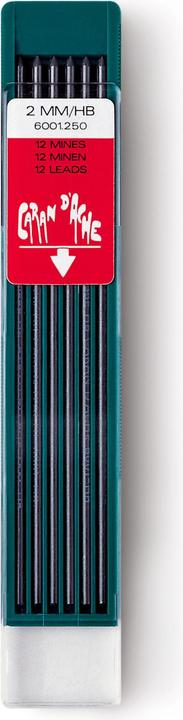 Caran d'Ache Graphite leads (Refill, Black, 2 mm)
