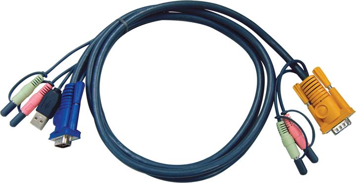 Actual product image Aten 2L-5303U USB cable set with audio to KVM switch, 3m
