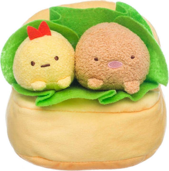 AQI Sumikkogurashi Tonkatsu & Ebi Sandwich - Peluche (14 cm)