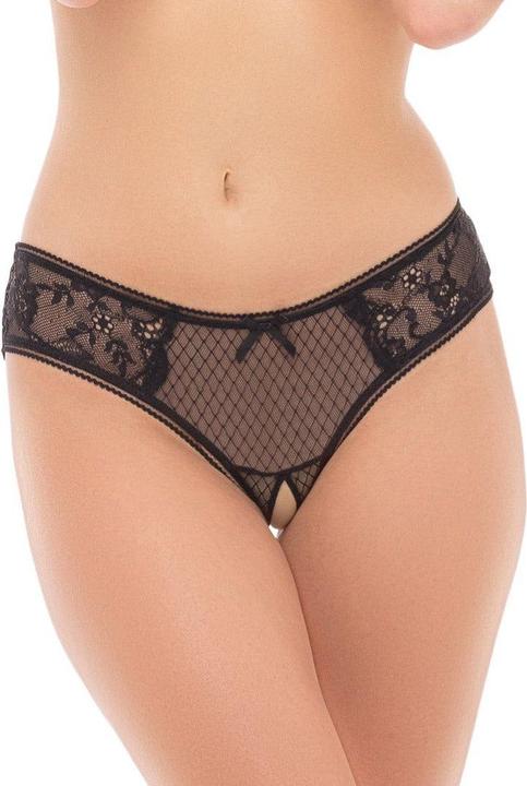 Produktbild René Rofé Surrender Slip mit offenem Schritt Schwarz (M/L)
