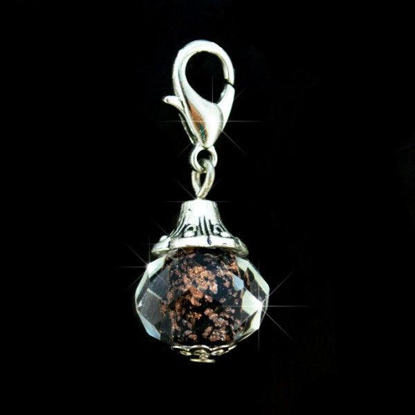 Hermex Charm Anhänger für Thomas Sabo / Pandora Armband - Schwarz (Edelstahl)