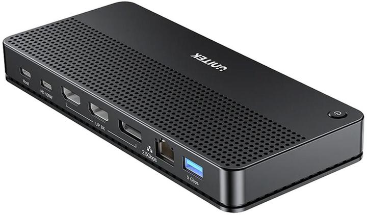Actual product image Unitek D1104A01 13in1 MST HDMI DP 8K PD 100W Docking station (USB-C, 13 Ports)