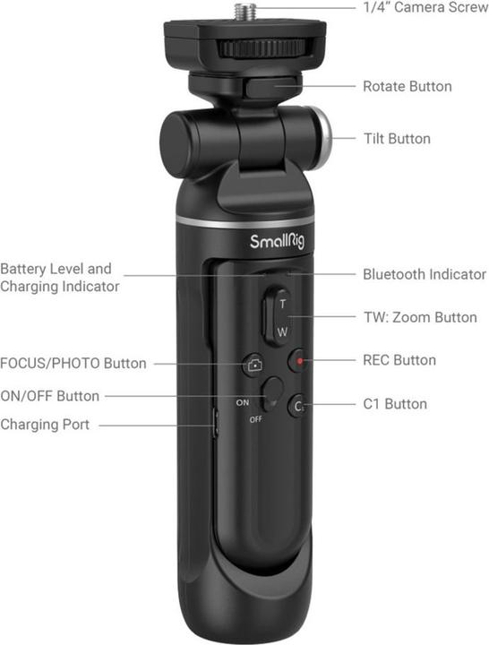 Image du produit SmallRig SR-RG1 Poignée de tir sans fil 3326