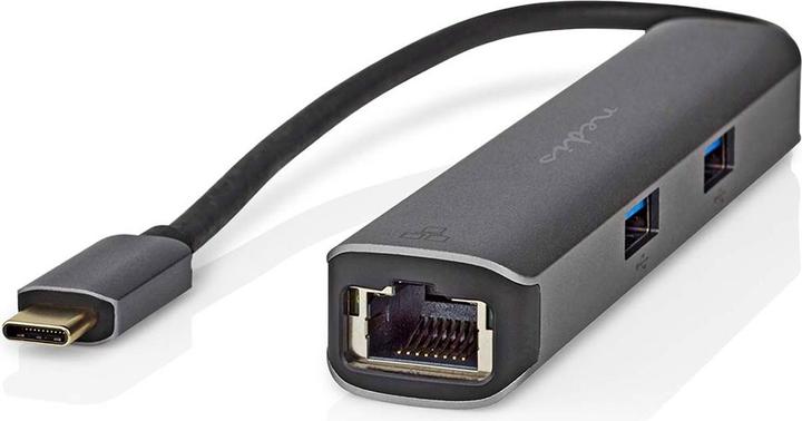 Image du produit Nedis Adaptateur USB multi-ports USB 3.2 Gen 1, USB-C™ mâle, HDMI™ femelle, RJ45 femelle, 3x USB-A femelle (USB-C, 5 Ports)