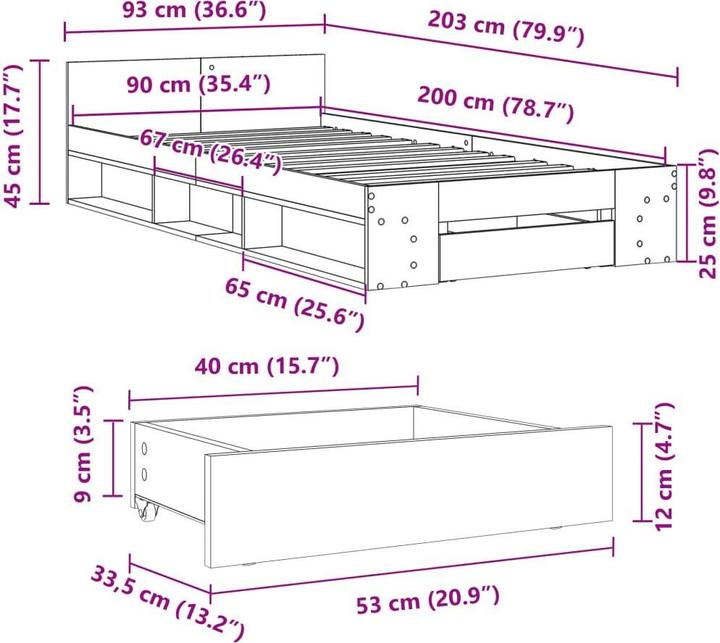 Actual product image VidaXL Keran (90 x 200 cm)