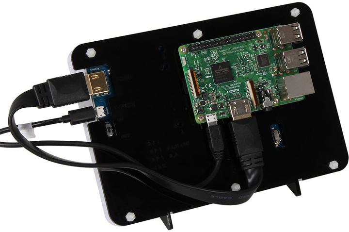 Actual product image Joy-it RPI CASE 7 HDMI case for Raspberry Pi 3 & 17,80cm (7") HDMI display