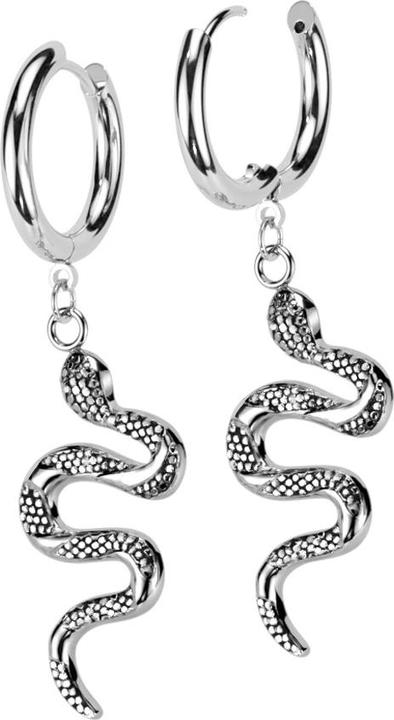 Immagine prodotto Star Piercing Orecchino in argento con ciondolo a forma di serpente (Ottone)