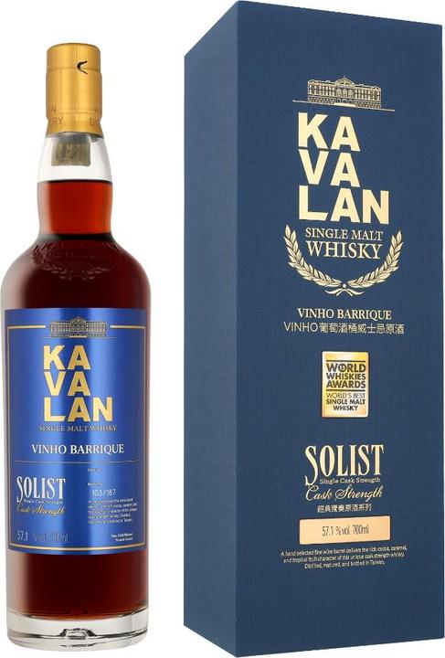 Immagine prodotto Kavalan Solista Single Malt Vinho Barrique Cask Strength (Single Malt, 1 x 70 cl)
