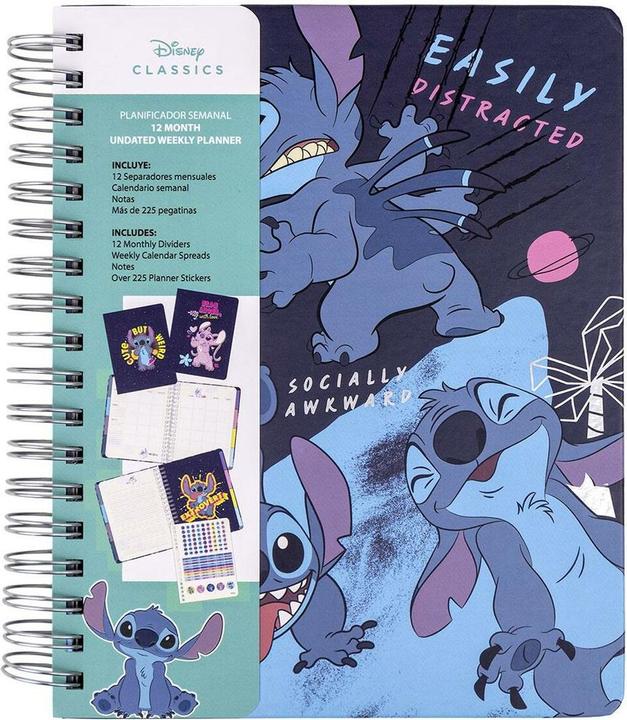 Produktbild Cerda STITCH - Agenda Hebdomadaire Non Daté + Intercalaires - 19 x 24 x 2 cm (19 x 24 cm, Französisch)