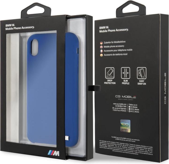 Produktbild BMW Etui BMHCI61MSILNA iPhone Xr niebieski/navy hardcase Silicone M Collection (Apple iPhone XR)