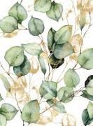 Actual product image Greenery and Gold Lined Journal (Hardcover)