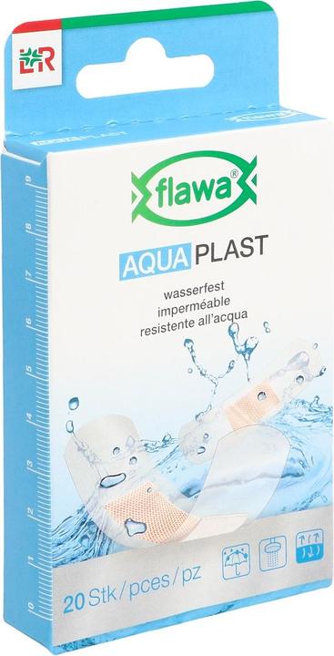Flawa Aqua Plast Pflasterstrips wasserfest 2 Grössen 20 Stk (20 x)