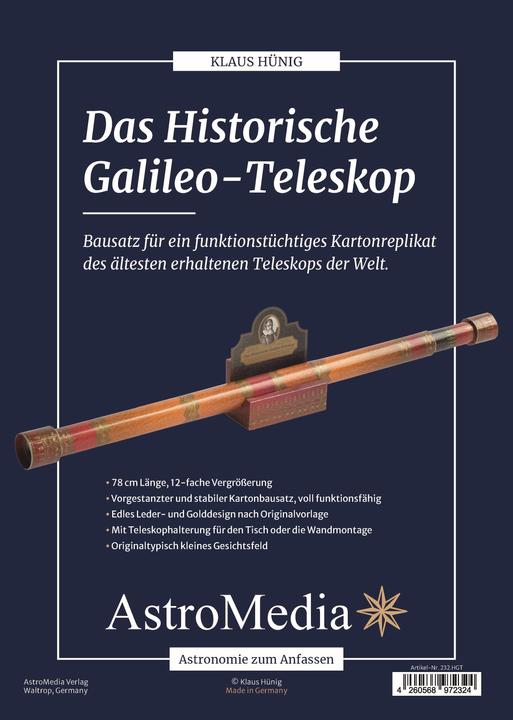 Produktbild Das Historische Galileo-Teleskop (Klaus Hünig, Deutsch)