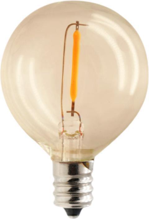 Produktbild Forever Light LED-Glühbirne E12 G40 0,5W 3V 24lm gold 6pcs (E12, 24 lm, 6 x)