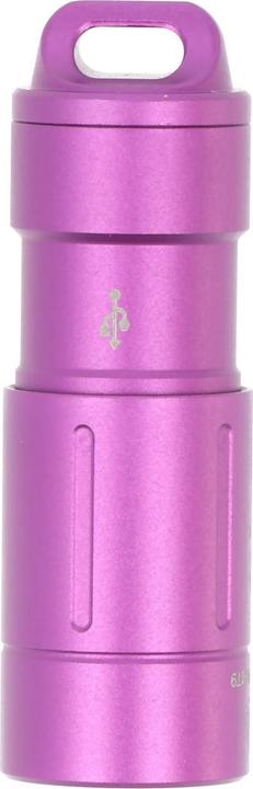 Actual product image Fenix Keychain light UC02 LED purple with Li-Ion battery