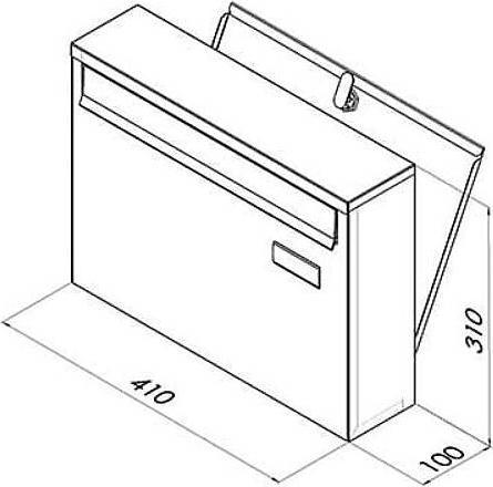 Actual product image SafePost 920 Fence letterbox rear removal