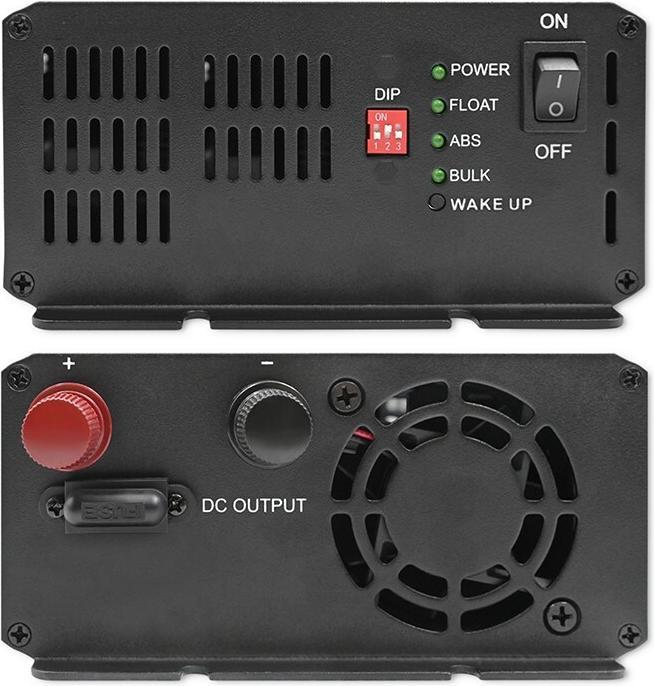 Actual product image Qoltec Smart Monolith battery charger for LiFePO4 AGM GEL SLA batteries | 20A | 24V (24V, 20 A)
