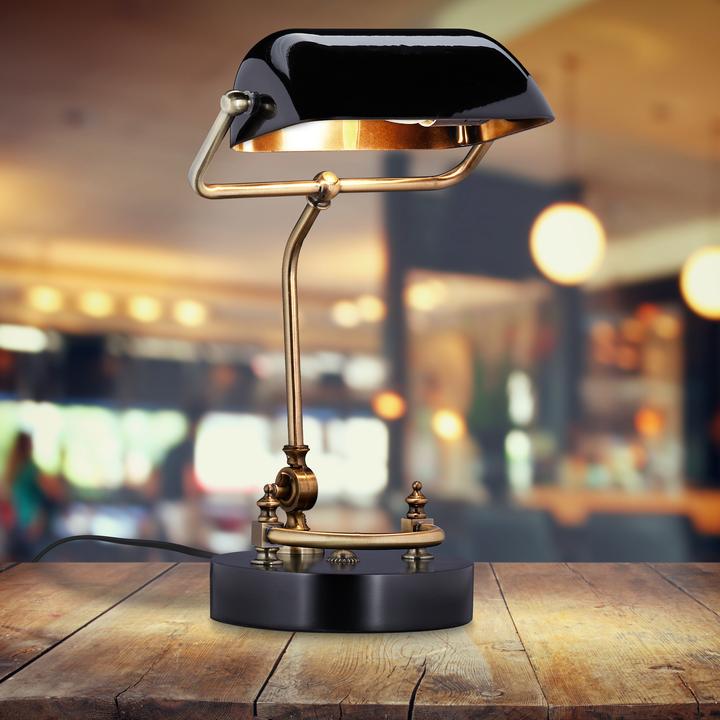 Actual product image Relaxdays Banker lamp (E27)