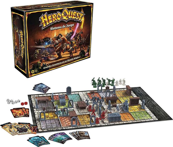 Produktbild Hasbro Spanish Avalon Hill Dungeon Adventures HeroQuest board game