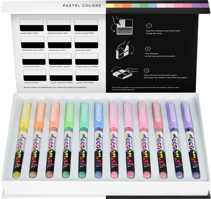 Produktbild Karin Deco Brush (Pastel Colors, 12 x)