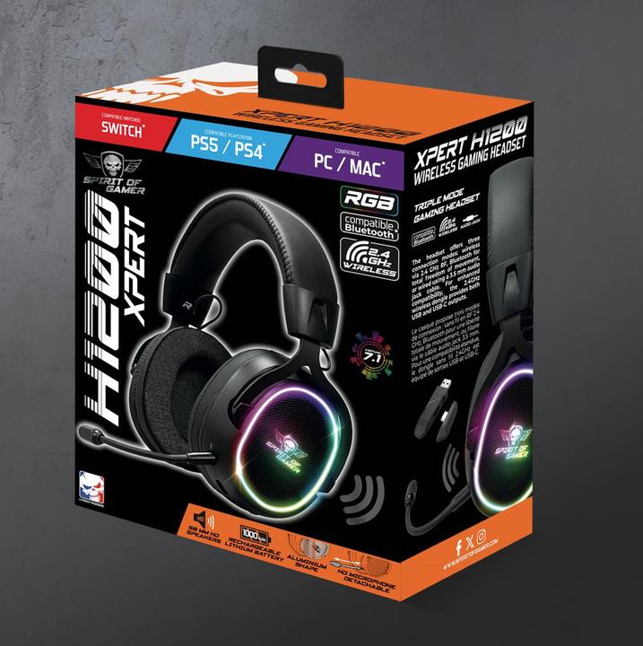 Image du produit Spirit Of Gamer Casque sans fil XPERT H1200 (Sans fil)