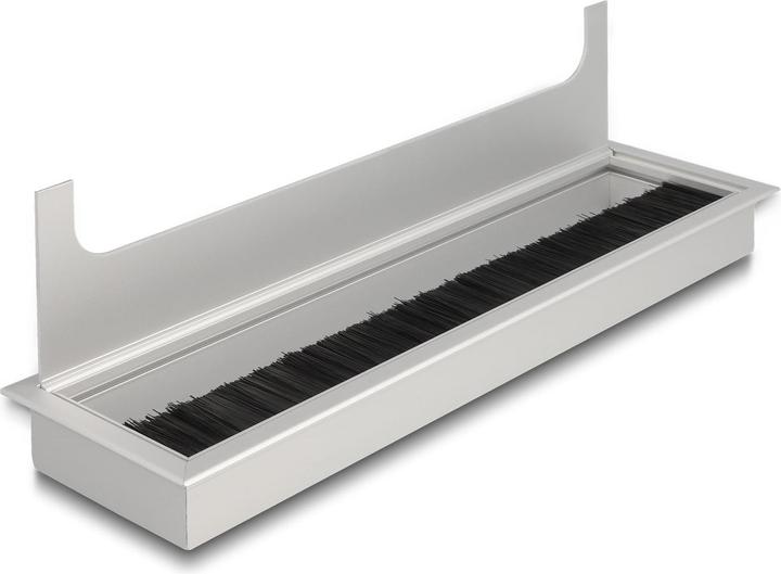 Immagine prodotto Delock Ingresso cavi per installazione su tavolo con spazzola 280 x 80 x 28 mm argento (Foro cavo, 28 cm)