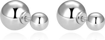 Beneto Timeless double earrings made of AGUP2625 silver - Dimension: 0.8 x 0.4 cm