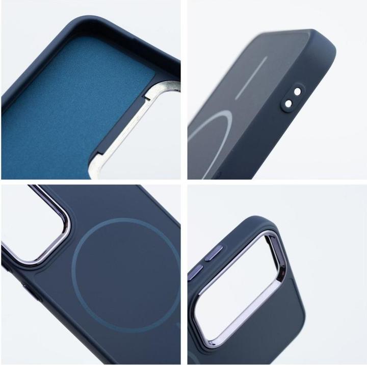 Produktbild 4Kom Back panel cover OEM FRAME MAG COVER Case compatible with MagSafe for SAMSUNG S25 ULTRA navy blue (Samsung Galaxy S25 Ultra)