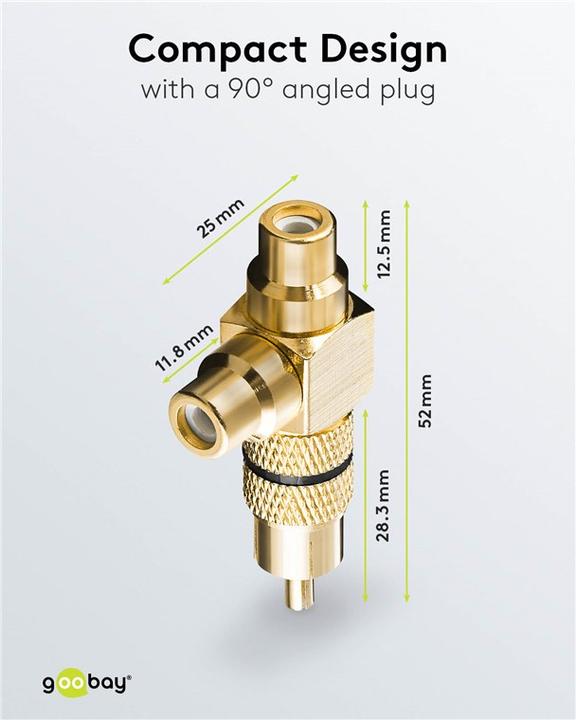 Produktbild Goobay Cinch Y-Adapter (Klinkenadapter)