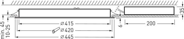 Produktbild Trilux TRIL LED-Deckeneinbaustrahler (4000 lm)
