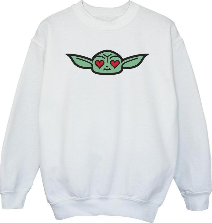 Star Wars The Mandalorian Grogu Heart Eyes Sweatshirt Mädchen