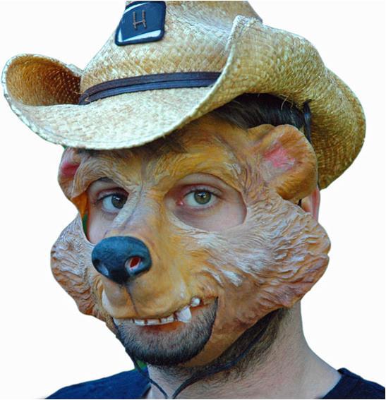 Actual product image Festartikel Müller Half mask Herbert honey bear