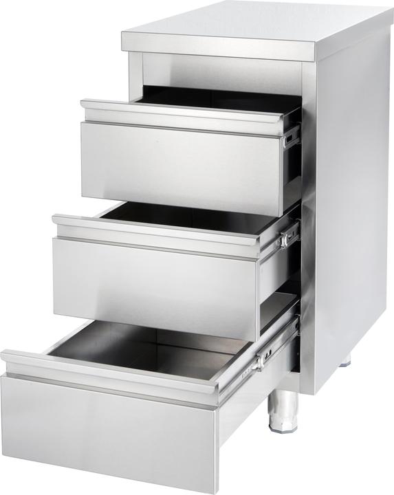 Image du produit Gastro Hero Armoire à tiroirs en acier inoxydable BASIC er Unité
