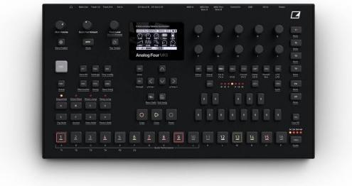 Actual product image Elektron Analog Four MKII Black 4-bar analogue synthesizer