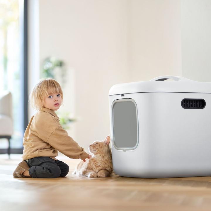 Actual product image Rotho BIALA XL cat litter tray (Cat litter box closed)