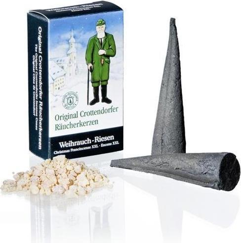 Produktbild Crottendorfer 1532 - Räucherkerzen Weihnachtlicher Weihrauch, Riesen XXL, 4 Stück