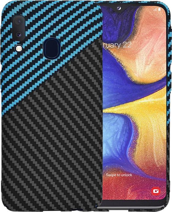 Immagine prodotto Techsuit - Carbonite FiberShell - Samsung Galaxy A20e - Blue Pulse (Samsung Galaxy A20e)